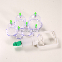 English Instructions Traditional Chinese Vacuum Cupping Set Massage Therapy Suction Apparatus Cups Health Massage Free shipping