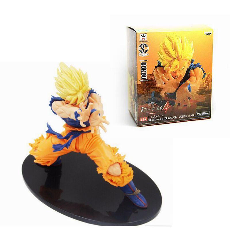 7 inch anime Dragon Ball Z Sun Goku PVC Action Figure Super Saiyan Sun Goku model Collectible kids toys Birthday Original box