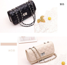 Lattice Women Bag PU Leather Bag Mini Chain Women Messenger Bags 100PCS lot