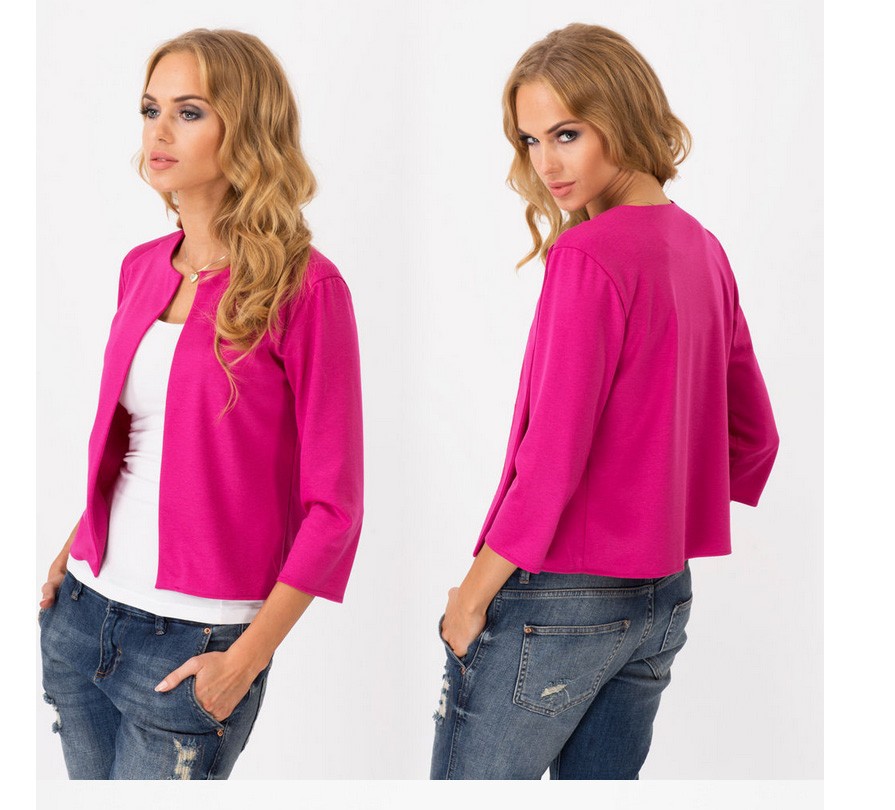 2015 Fall Fashion Women Blazer Slim Candy Color Short Design casacos feminino blazers and jackets JT92 (1)