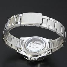 WINNER Best Sale Men Classic Business Automatic Mechanical Wrist Watch Stainless steel Band Rotation Case Calendar