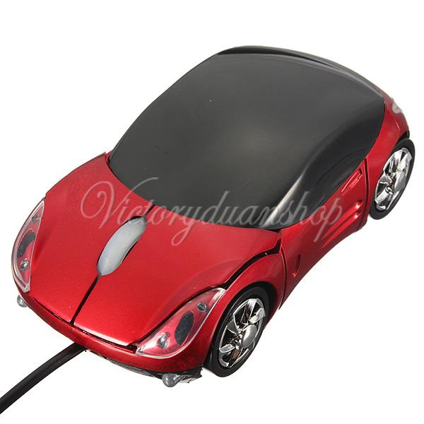Brand New 3D Optical USB Wired Mouse Mice 1600DPI Car Shape for PC Laptop Notebook Computer