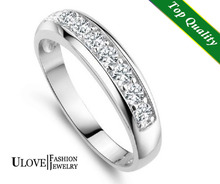 60% off Ladies White Gold Plated Engagement Women’s Austrian Crystal Finger Ring Zircon Swiss Diamond CZ 18K Jewelry J294