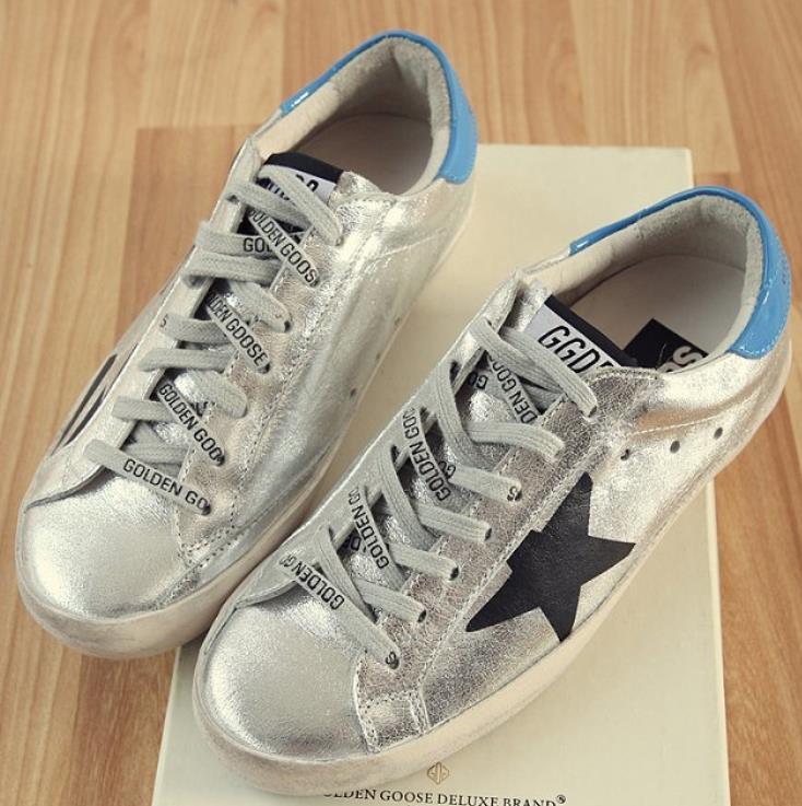 golden goose argento donna