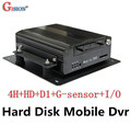 DHL EMS Free Shipping Car DVR 4CH H 264 Play Back D1 Hard Disk Mobile DVRS