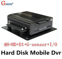 DHL/EMS Free Shipping Car DVR,4CH, H.264, Play Back,,D1 Bus DVR,Hard Disk Mobile DVRS,IO,G-sensor, MDVR,Car black box,GS-8404