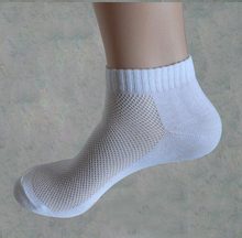 10 pairs Men s socks brand quality polyester casual breathable 3 Pure Colors sports Mesh short