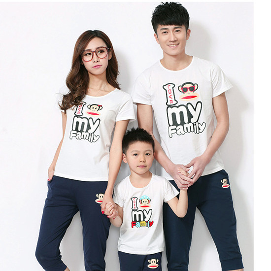 2015-Family-Matching-ClothesT-shirt-Men-