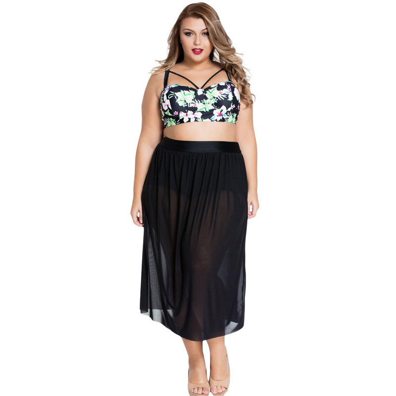 2016 Women New Sexy Bikini Set Plus Large Size Big Bust 2 Pieces Swimsuit Female Slim Bathing Skirtini Suit Beachwear 2016 Women New Sexy Bikini Set Plus Large Size Big Bust 2 Pieces Swimsuit Female Slim Bathing Skirtini Suit Beachwear