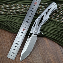 Shirogorov ALEXEY KONYGIN Transformers decepticon 1 cuchillos plegables de la lámina 9cr18mov acero inoxidable y manija G10 cuchillo táctico