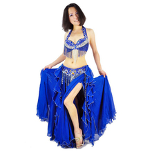 2015 New Belly Dance Costume Set 3 Piece(bra+skirt+belt) Belly Dancing Clothes 11Colors Bellydance Professional Free Shipping
