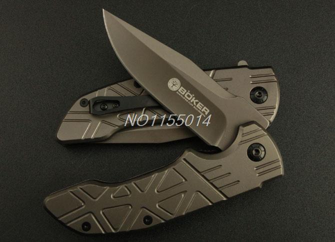 New Bok DA32 folding knife blade 440 steel processing of titanium coating Freeshiping hunting camping knife