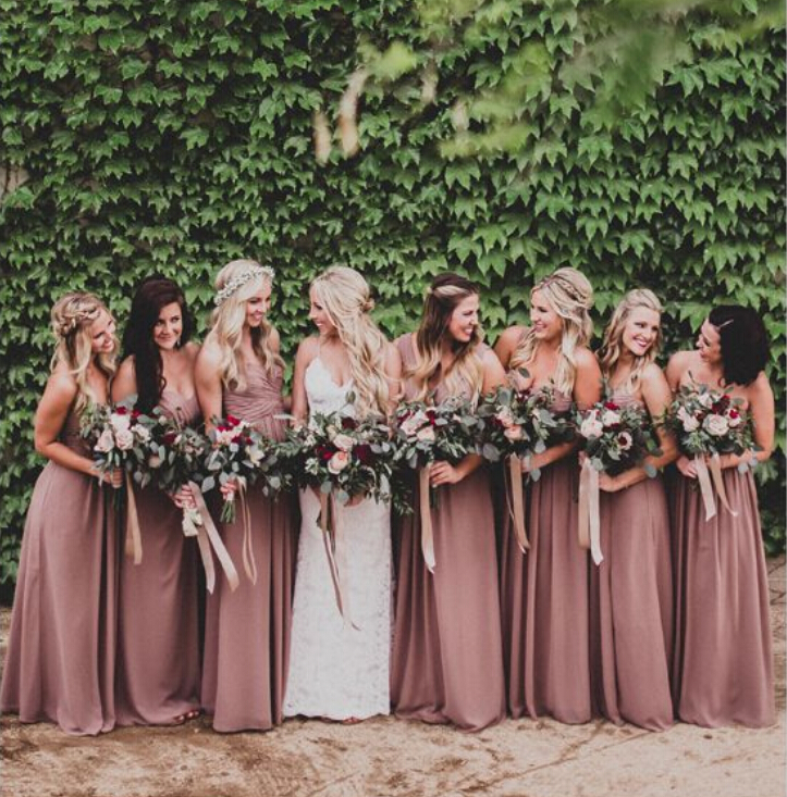 Online Get Cheap Dusty Rose Bridesmaid Dresses -Aliexpress