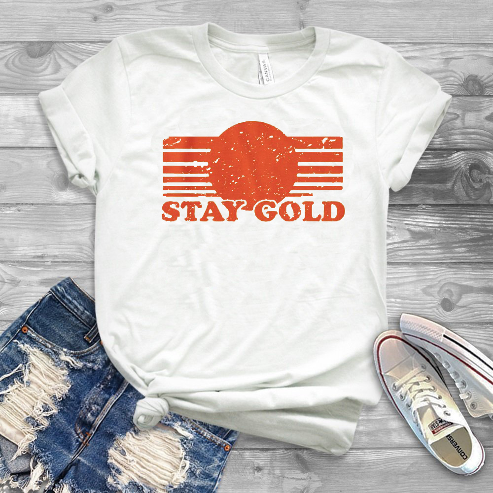 2019 summer new stay gold t shirt pony boy outsider shirt 80s