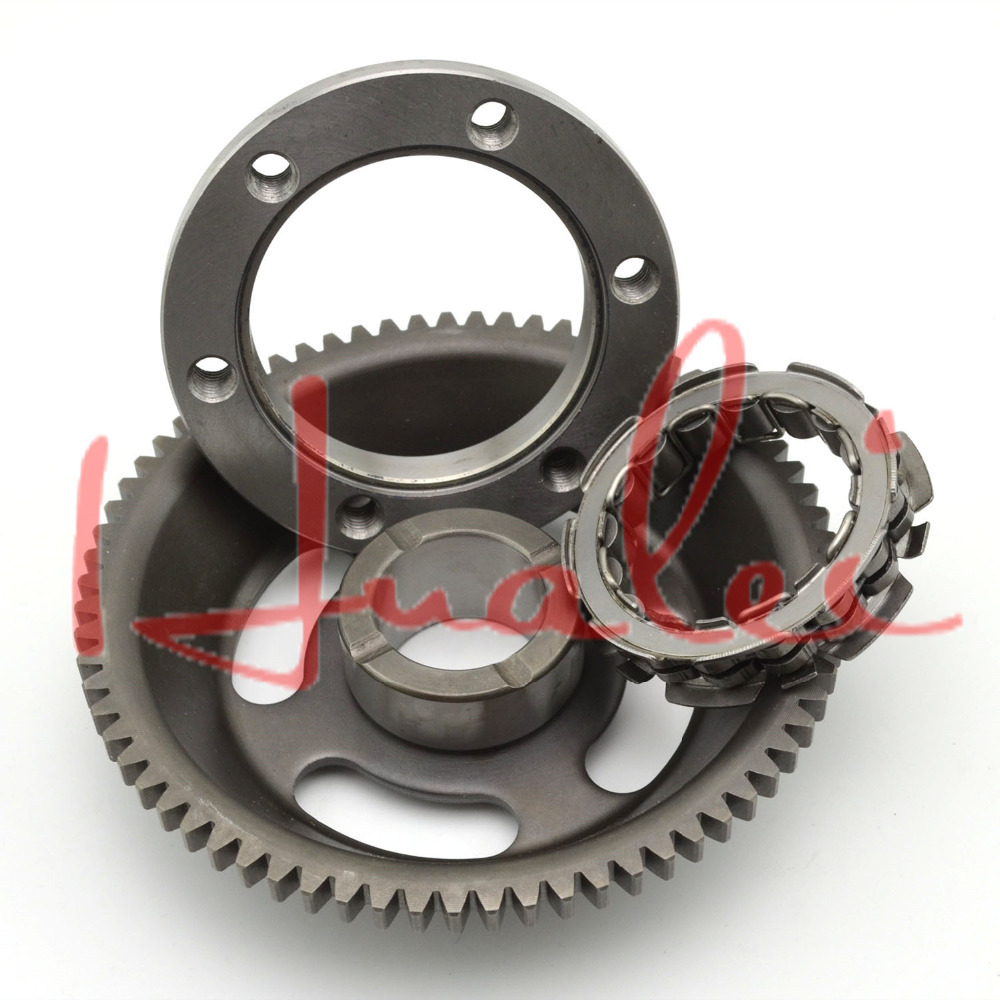 Free Shipping Motorcycle Engine parts one way Starter Clutch Gear Assy For Yamaha TTR250 TTR 250