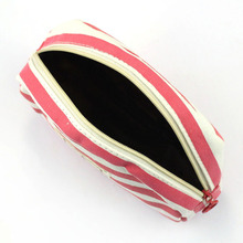 Travel Portable Navy Cross Stripes Cosmetic Bag Make up Toiletry Holder Pencil Pouch Beauty Wash Bags