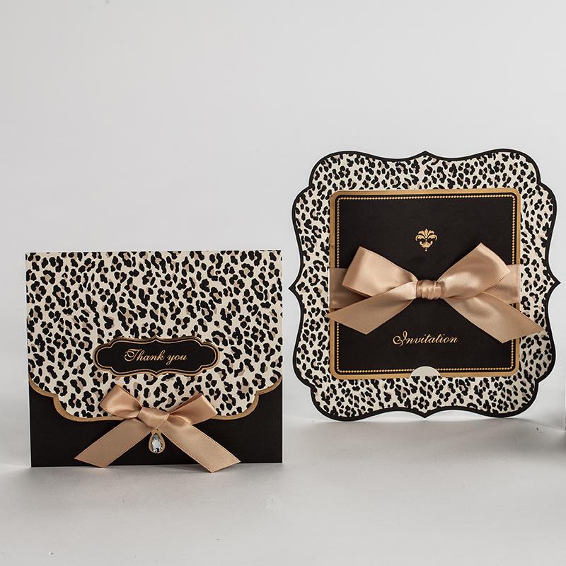 Animal Print Wedding Invitations aliexpress buy 50sets leopard print wedding Animal Print Wedding Invitations aliexpress buy 50sets leopard print wedding