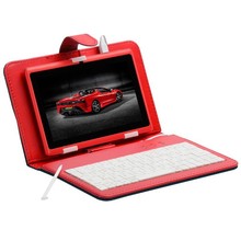 Hot 5 Colors Universal for All Tablet PCs with standrad mini micro USB English Keyboard PU