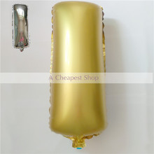 1pcs 16” Cute Silver/Gold Alphabet ” I ” foil Balloons New Year Birthday Wedding Decoration party supplies