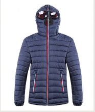 Men’s Moto Jacket With Glasses Good Quality Youth Teenage Winter Windproof Motorcycle Biker Down Jackets Cotton Hooded Coats