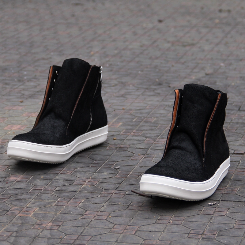 Big sizes 35 47 Genuine leather Fashion men sneakers brand Casual men shoes nubuck leather man