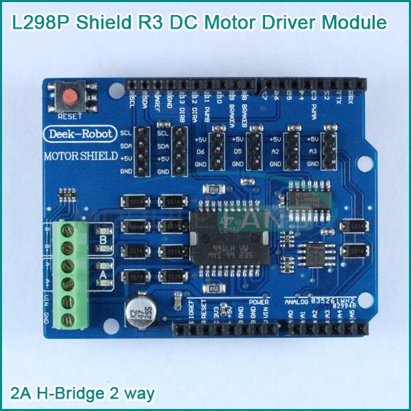 L298P Shield R3 DC Motor Driver Module 2A H-Bridge 2 way For Ar UNO 2560 NW