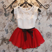 New 2016 children clothing set baby kids girl’s chiffonsummer kid beautiful vetidos infants costume,CCL04126
