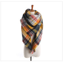 New Lady Women Blanket Rainbow Multi Color Cozy Checked font b Tartan b font Scarf Wraps