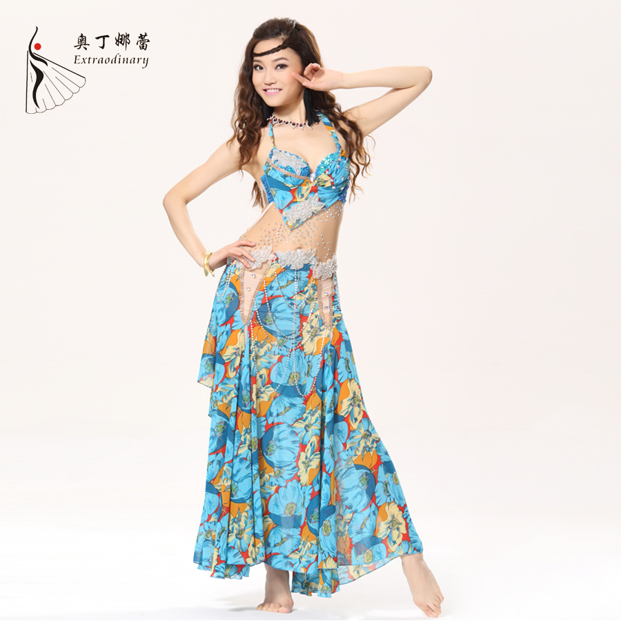 Belly Dance Costume Belly Outfit for Women Belly Dance Costumes Dance Skirt Dancing Belt 2PCS Clothing sets Bra+Skirt  #WQ00738