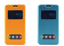 360 Rotating Stand Flip Double View Window Leather Cover For LG L80 Dual SIM D380 Case Phone Cases Accessories 6 Colors