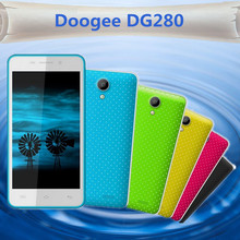 Original Doogee DG280 LEO DG 280 4.5 ” IPS Android 4.4 MTK6582 Quad Core 3G Mobile Cell Phone 5MP CAM 1GB RAM 8GB ROM Smartphone