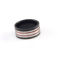10mm High Quality Black Men Ring Band Stainless Steel Men Jewelry 