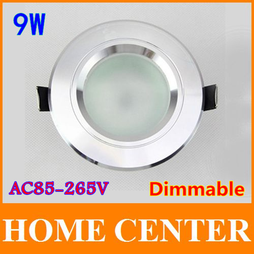 10pcs/lot Dimmable Antifogging 9 W Epistar led downlight AC85-265V Contains the drive power