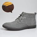 New 2014 Winter/Spring Men Shoes Leather Waterproof Snow Fur Ankle