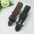 For Garmin vivoactive Quality Genuine Leather Watchband 24 16mm Mens Leather Smart Watch band Strap