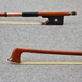 Master Level Tourte Pernambuco Material 10K Gold Mounted Violin Bow White Natural Mongolia Horse Hair Well