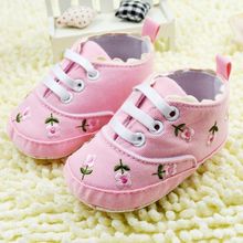 Baby Girl Flower Shoes Baby Spring Autumn Princess Shoes First Walkers Footwear Toddler Soft Sole Shoes