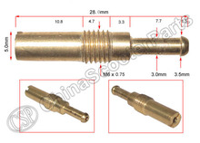 12PCS Thread M6x0.75 Slow Pilot JET For OKO KOSO CVK GY6 Carburetor ATV Buggy Go Kart Scooter Dirt Bike Parts