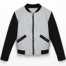 Fashion spring casual jacket women autumn clothing coat women cool casual black full sleeve print winter woman jacket coat cloth