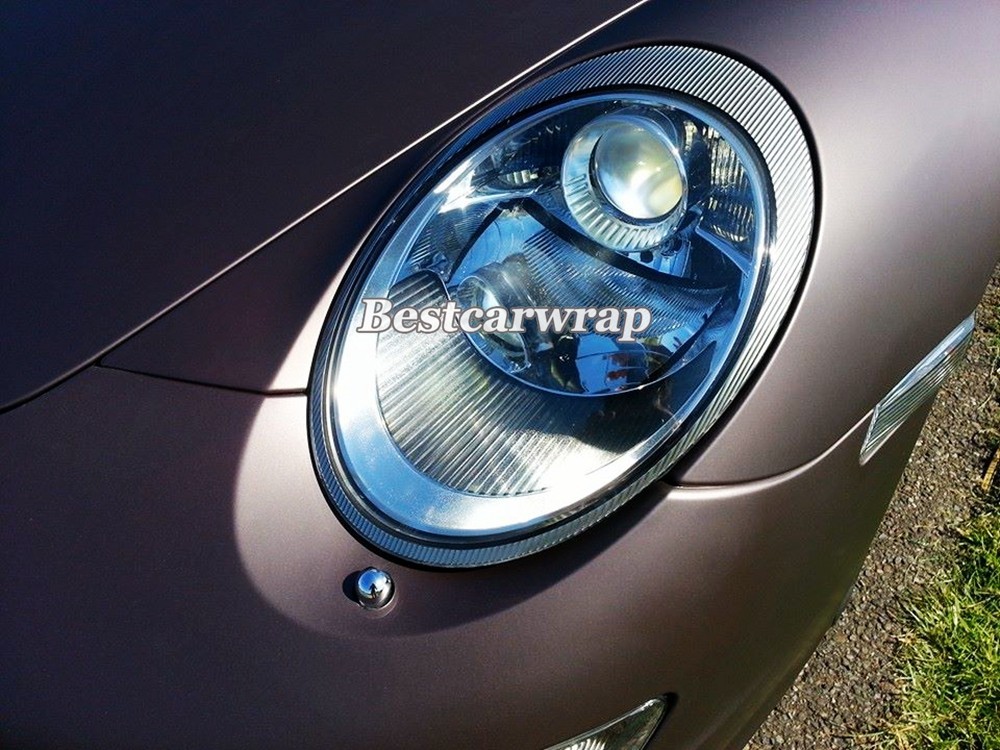 Dark Grey gunmetal matt chrome metallic grey film vinyl wrap 3m Foile (1)