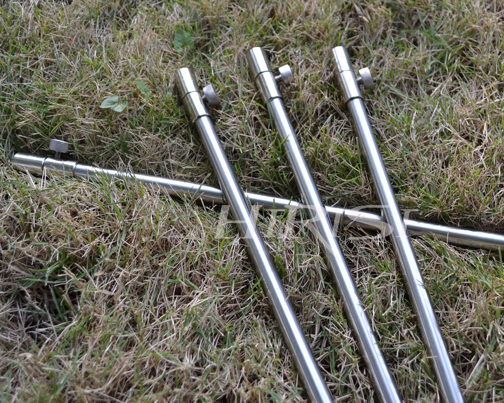 1 x Carp fishing bank sticks Solid Stainless Steel rod pod 5090cm eBay