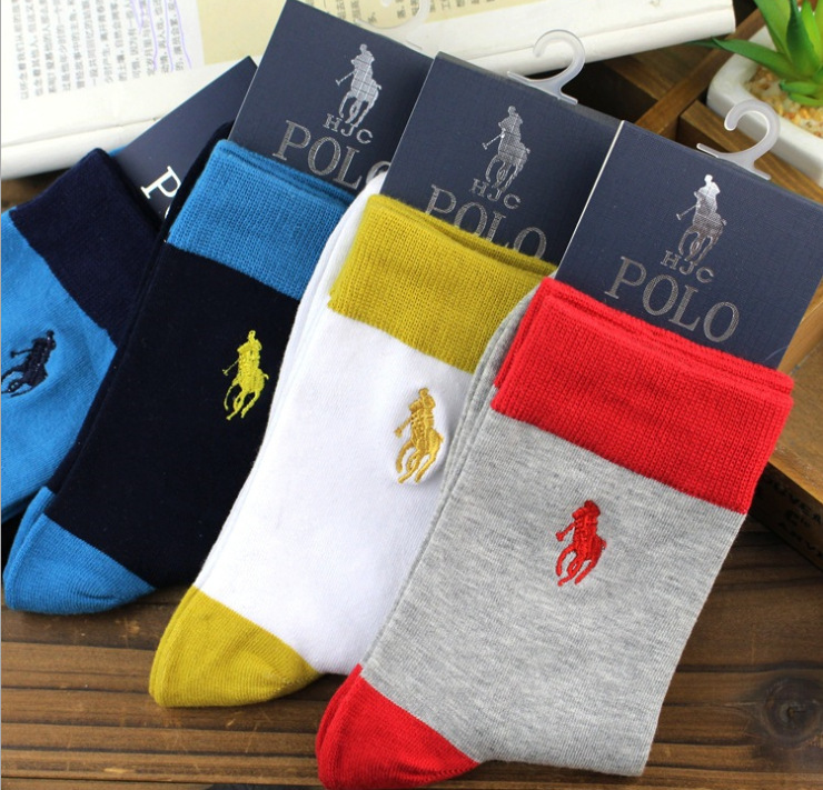 5 pairs/lot calcetines polo носки мужчины colorful свободного покроя носки хлопок марка мужчины в meias masculinas