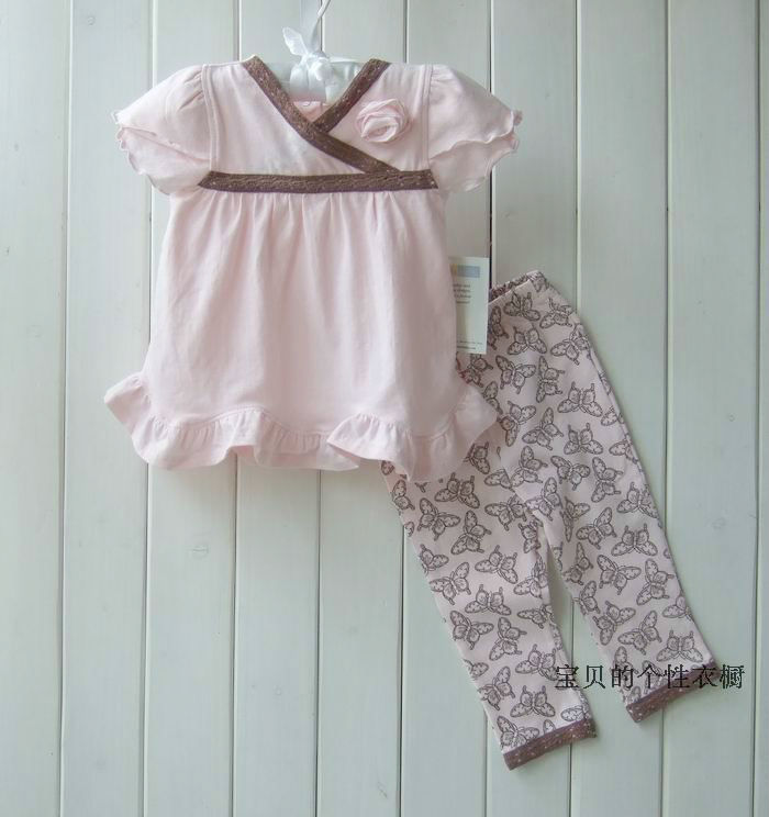 2014 Vitamin baby clothes skirt top trousers set summer ...