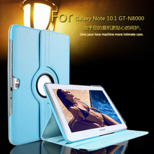 For samsung N8000 Case For Galaxy Note 10.1 GT-N8000 Tablet case N8010 360 Rotation Stand PU Leather Flip Case Free shipping