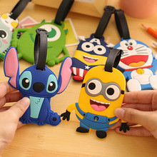 New Arrival Super Fashion Personality Kawai South Korea Cartoon Luggage Tag Wholesale Korea Creative Silicone Free Shipping