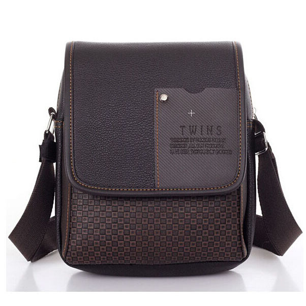 Lowest price 2015 New hot sale PU Leather Men Bag Fashion Men Messenger Bag small Business