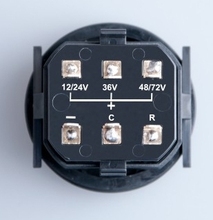 Free shipping RL BI002 Round LED Battery Indicator 12v 24v 36v 48v 72v RV S Golf