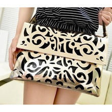 Hollow out Envelope Bags Hot Sale Hot Promotion Fluorescence Color Women’s Candy Color Shoulder Handbags Day Clutch Bags D99-5