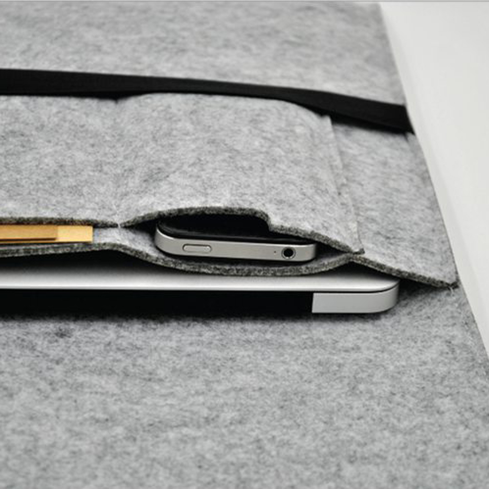 10 12 13 14 15 17 inch Wool Felt Inner Notebook Laptop Sleeve Bag Case Carrying