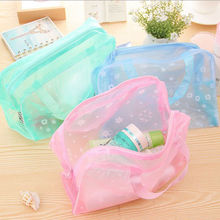 2015 New Arrival Cute Women Travel Makeup Bag Flower Printed Women Cosmetic Bags 5 Colors
